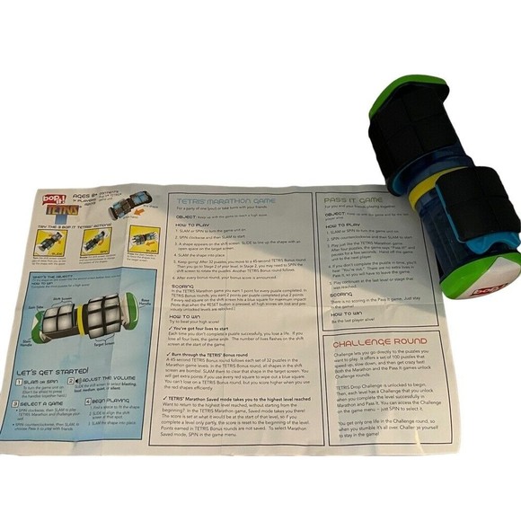 Hasbro Gaming Bop It! Tetris Electronic Twist Puzzle Game Tested - Picture 11 of 13